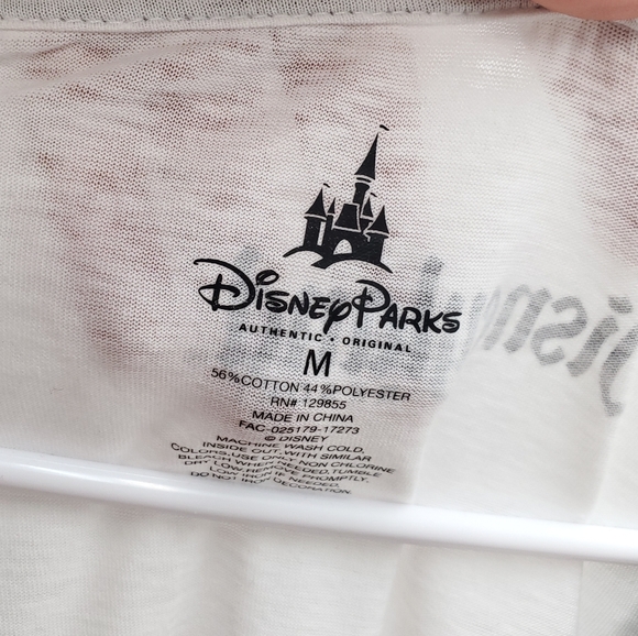 NWT Disney Store Park Ringer Style "Happy Place" Mickey Mouse Graphic Tee Shirt - Picture 6 of 10